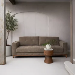 3,5-zitsbank Burnley, Brown Nougat, French Weave