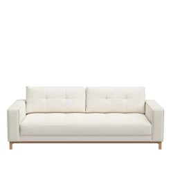 3,5-zitsbank Burnley, Simply White, Bouclé