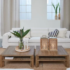 5-zitsbank Miles, Antique White