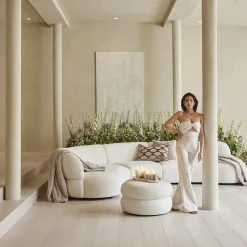 2,5-zitsbank San Remo, Arm Links, Simply White