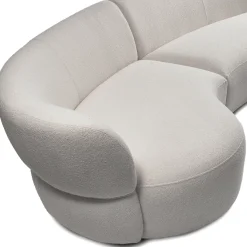 3,5-zitsbank San Remo, Arm Links, Natural Grey